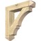 Ekena Millwork Balboa Arts and Crafts Rough Sawn Bracket w/ Offset Brace, Douglas Fir, 6"W x 26"D x 26"H BKT0604X26X26BOA03RDF - alternate 1